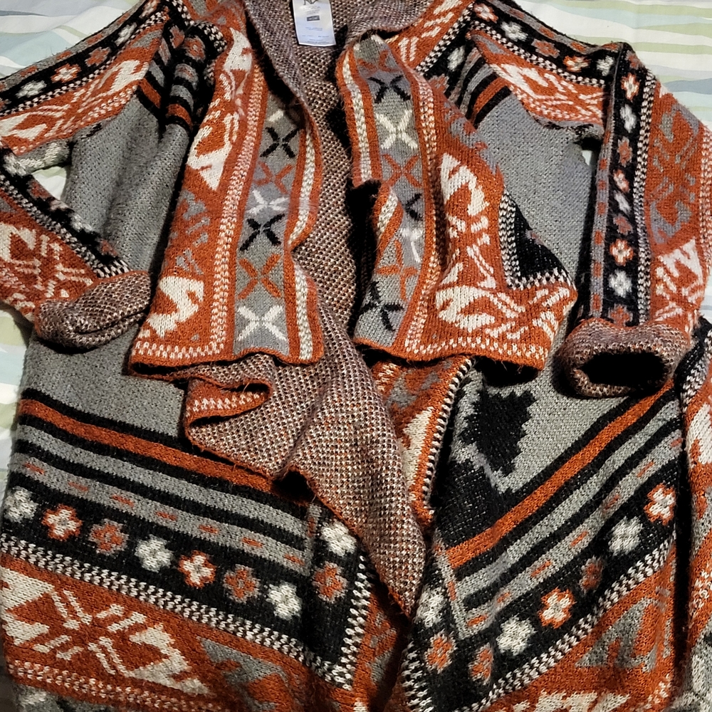 Nevada Geometric Patterned Cardigan